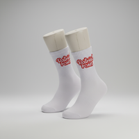 Chaussettes de sport personnalisées pour hommes, en coton élastique, à motif jacquard, avec logo personnalisé