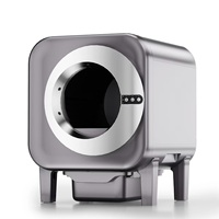 Mascotas Accesorios - Toilette intelligente pour chat extra large, faible bruit, nettoyage automatique, bac à litière pour chat avec télécommande par application