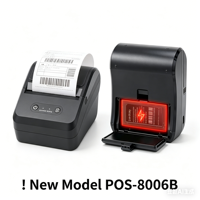 8006 80mm Max Paper Roll 3 Inci Printer Thermal POS Portabel Pembuat Struk Mesin Nirkabel Antarmuka USB 203dpi 50mm/s