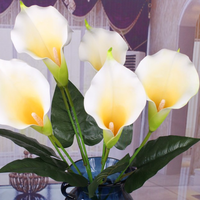 Usine en gros Style européen Real Touch unique PU Calla Lily Bouquet 60cm PE mousse respectueux de l'environnement réutilisable pour