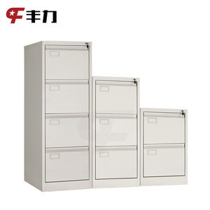 Armoire de classement horizontale moderne à quatre tiroirs en métal inoxydable avec serrures pour la maison, l'école ou l'hôtel - Product Image 4
