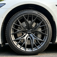 Jantes de voiture de luxe forgées sur mesure, multi-branches, bicolores, en alliage, pour berlines sportives et véhicules électriques Y007