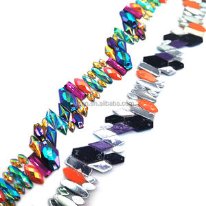 Lancement des costumes du Carnaval de Trinité 2026 : Appliques thermocollantes en strass pour costumes <span class=keywords><strong>Samba</strong></span> Paradise, pour l'ambiance du Carnaval de Miami - Product Image 6