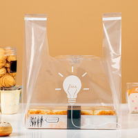 Sac rétractable en PE de qualité alimentaire, recyclable, pour emballage de petit-déjeuner, déjeuner, boulangerie, biscuits, avec fenêtre transparente