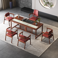 Ensemble de table basse et chaises en chêne moderne, style chinois et design japonais, pour salon et bureau - Vente en gros
