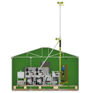 EP550 EGR rig inti portabel, rig inti hidrolik penuh, rig inti kawat