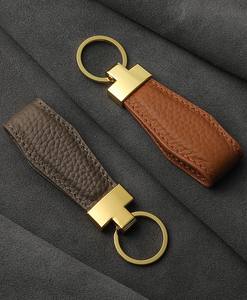 Porte-clés en cuir de <span class=keywords><strong>vachette</strong></span> de couche supérieure Porte-clés de voiture en cuir véritable de haute qualité - Product Image 4