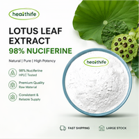 Polvo de Alcaloides de Nuciferina 98% HPLC, Extracto de Hoja de Loto para Cápsulas Adelgazantes, Soporte OEM