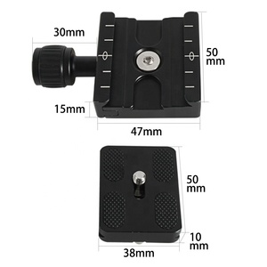 Équipement photographique Bexin, plaque de fixation rapide pour <span class=keywords><strong>appareil</strong></span> <span class=keywords><strong>photo</strong></span> reflex numérique 50 mm, pince pour tête de rotule d'<span class=keywords><strong>appareil</strong></span> <span class=keywords><strong>photo</strong></span>, pince pour plaque Arca-Swiss 38 mm - Product Image 2