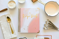 Classeur à spirale personnalisé pour la famille, carnet de recettes vierge pour écrire dans votre propre livre de recettes