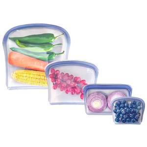 Sac de conservation alimentaire multifonctionnel pliable en silicone platine pur 800ML 400ML 200ML, bonne étanchéité, sacs à sandwich, <span class=keywords><strong>pochette</strong></span> sous vide - Product Image 2