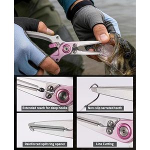 Cvlife Fishing Pliers 7.5 Inch Aluminum Alloy With Stainless Steel Hook Remover <b>Kit</b> For Saltwater Fishing Portable <b>Tool</b> - Product Image 3