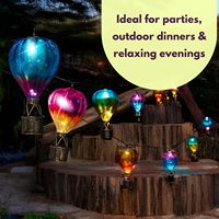 Guirlandes lumineuses solaires à bulles de jardin, décoration de patio extérieur, lanternes suspendues
