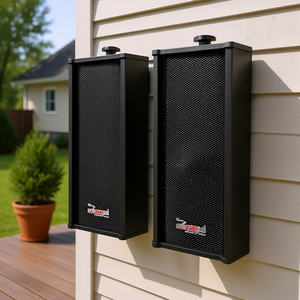 Altavoces de Pared Estéreo para Exteriores de 5 Núcleos, 100 W de Potencia Máxima, Resistentes al Agua, con Cable, Pasivos, Carcasa de Plástico de 6.5 Pulgadas, para Patio, Interiores y Exteriores - Product Image 2