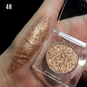 Novedad Sombra de Ojos Diamante Metálica Textura Cremosa Sedosa Pigmentada Individual Brillo Luminoso Dorado con Purpurina para Ojos - Product Image 2