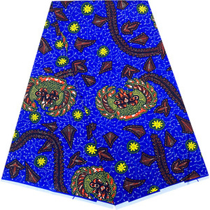 Tissu tissé africain en polyester pur à 100 %, imprimé géométrique double face respirant, pour vêtements, accessoires et projets DIY - Product Image 3