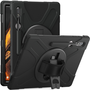 Custodia Robusta per Samsung <span class=keywords><strong>Galaxy</strong></span> <span class=keywords><strong>Tab</strong></span> <span class=keywords><strong>S8</strong></span> <span class=keywords><strong>Ultra</strong></span> <span class=keywords><strong>SM</strong></span>-<span class=keywords><strong>X900</strong></span> <span class=keywords><strong>SM</strong></span>-X906 da 14.6 Pollici con Impugnatura a 360° e Tracolla - Product Image 3