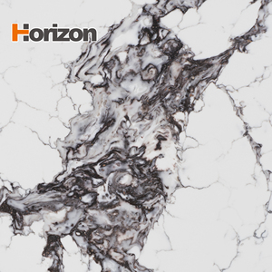 Dalles de pierre de quartz noir Horizon pour comptoir de café, design en pierre de quartz - Product Image 3