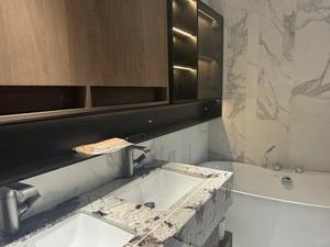 עיצוב אלגנטי מודרני אבן יוקרה כיור אמבטיה ברזילאי פנדורה שיש לבן רחצה מקורה רחצה האגן שיש טבעי - Product Image 6