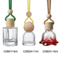Diffuseur de parfum pour voiture en verre de 10 ml, pendentif désodorisant en gros pour Noël, diffuseur d'aromathérapie suspendu pour voiture