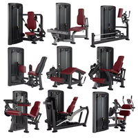Machine à charges libre Freeman Commercial Steel Full Series (à broches/plaques) pour l'entraînement de force des jambes, du dos et des triceps (Lat Pulldown)