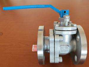 JIS10K 25A SCS14 en acier inoxydable avec bride de revêtement <span class=keywords><strong>PFA</strong></span> vanne à bille - Product Image 2