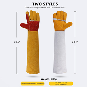 Guantes de manejo de animales Guantes de cuero antimordeduras para entrenamiento de perros y <span class=keywords><strong>gatos</strong></span> Guantes DE TRABAJO acolchados multiusos resistentes a los arañazos - Product Image 6