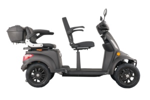 สกู๊ตเตอร์เคลื่อนที่สำหรับผู้ใหญ่ ใช้งานง่าย สกู๊ตเตอร์ไฟฟ้า 4 ล้อ สำหรับผู้สูงอายุ รองรับการปรับแต่ง - Product Image 3