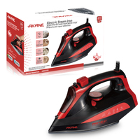 Fer à repasser à vapeur électrique AKANE 2400W Semelle en céramique Vapeur puissante pour un lissage rapide Plancha De vapor Eléctrica