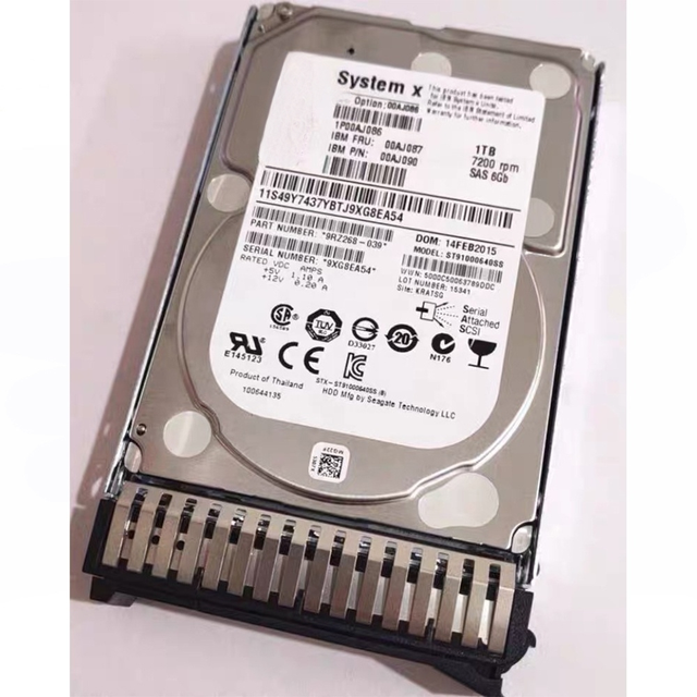 New Internal Server Use 00AR328 1TB 10K RPM 2.5IN NL SAS HDD in Stock 1 Year Warranty