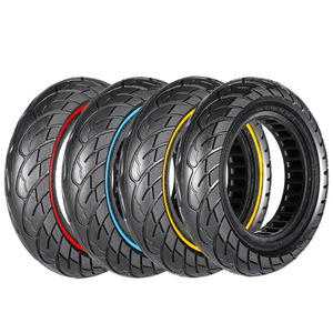 Neumáticos Nedong 10x2.5 sin aire, tipo panal de abeja, para bicicleta eléctrica de 20 pulgadas, ligeros, con banda de rodadura ranurada - Product Image 2