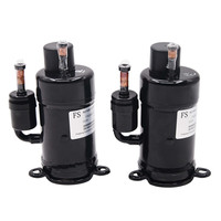 FS R134a Dc 24v kompresor Motor Inverter putar miniatur silinder kembar kebisingan rendah untuk sistem pendinginan mikro