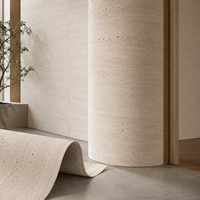 Carrelage souple en pierre ignifuge et imperméable de classe A 600*1200, panneau mural décoratif intérieur/extérieur en poudre minérale naturelle pliable