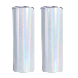US Warehouse 20oz Stainless Steel Rainbow Shimmer Glitter <strong>Sublimation</strong> Skinny <strong>Tumbler</strong> for <strong>Sublimation</strong> DIY Printing - Product Image 4
