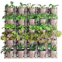 Jardinière murale suspendue auto-arrosant Vertical Herb Green Wall System Pots avec support
