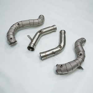 RD Mercedes E63 / E63s W213 Downpipe monobloc plié au mandrin à haut débit pour échappement turbo des modèles E63 S 2017-2024 - Product Image 6