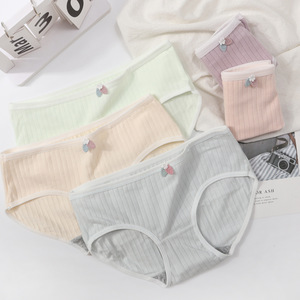 40pcs sous-vêtements en coton japonais pour femmes, respirants, taille moyenne XL, slips simples pour filles, vente en gros - Product Image 5