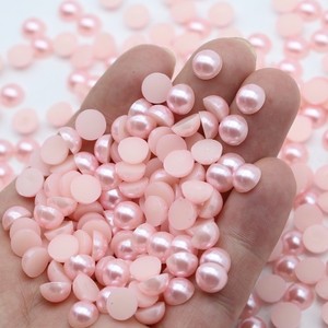 Wholesale Shiny Unique ABS Craft Half Pearl Flatback <strong>Beads</strong> for Jewellery Making - Product Image 2