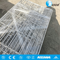 Bandeau de câblage en treillis métallique BESCA avec revêtement en zinc – Organisateur de câbles efficace pour bâtiments commerciaux, salles informatiques et installations industrielles