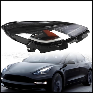 อุปกรณ์ตกแต่งรถยนต์ JOESHIER ไฟหน้า LED สำหรับรถยนต์ Tesla Model 3 (รุ่นปรับปรุง) ปี 2023-2026 ชุดไฟเดย์ไลท์ LED เลนส์ไฟหน้า - Product Image 4
