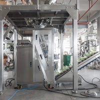 Machine d'emballage multifonctionnelle automatique à plusieurs têtes pour le pesage et le conditionnement de grains de café, de fèves de chocolat, de sachets en plastique/papier