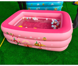 Venta al por Mayor de Piscinas Inflables Cuadradas de PVC Nuevas para Niños y Bebés, Piscina al Aire Libre con Logotipo Personalizado - Product Image 4