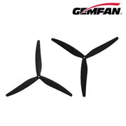 Hélices Gemfan 1507 FPV à 3 pales en fibre de verre et nylon noir, 1 paire, hélices de remplacement pour drone de course RC