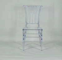 Chaise de banquet transparente en plastique Napoléon pour la restauration, les hôtels, les mariages et les événements