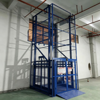 Monte-charge hydraulique vertical économique à rail pour applications en usine de petite et moyenne taille