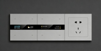 Interruptor de Pared Inteligente para PC de 4 Canales |   Control Táctil Inteligente Zigbee |   Interruptor de Luz de 4 Vías, Impermeable IP20, Automatización del Hogar