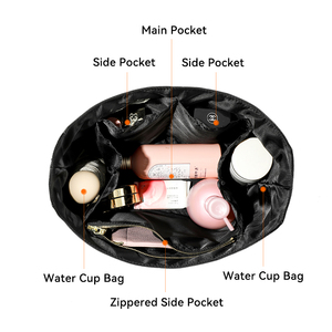 Organizador de Bolso Plegable de Fieltro de Color Sólido para Mujer, Reutilizable, Portátil, con Cierre Abierto, Forro para Bolso, Moldeador de Bolso - Product Image 2