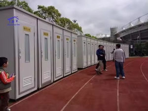 Nouvelles toilettes publiques préfabriquées portables, toilettes de salle de bain, toilettes mobiles en acier d'extérieur avec salle de douche - Product Image 5