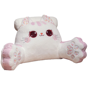Peluche gatto bambola comodo e morbido cotone e tessuto supporto lombare per divano e letto - Product Image 1