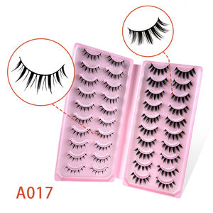 थोक बैच ए 017 पूर्ण पट्टी आंखों के 20 जोड़े सीमा पार विदेशी व्यापार dy नकली पलकों की बड़ी क्षमता सिम्युलेटेड टक। - Product Image 1